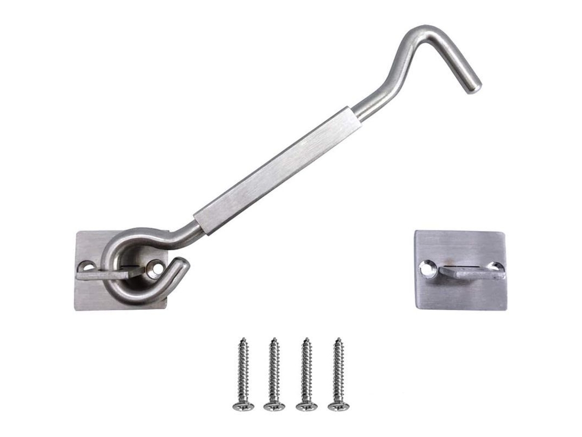 Pestillo De Puerta De Acero Inoxidable Para Cabina, Garaje Y Desván, 6 Pulgadas, Plata