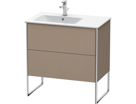 DURAVIT XSquare Vanity unit vertical 81.0 x 47.8 cm, 2 cajones, para lavabo ME de Starck 234583, lavabo a la izquierda