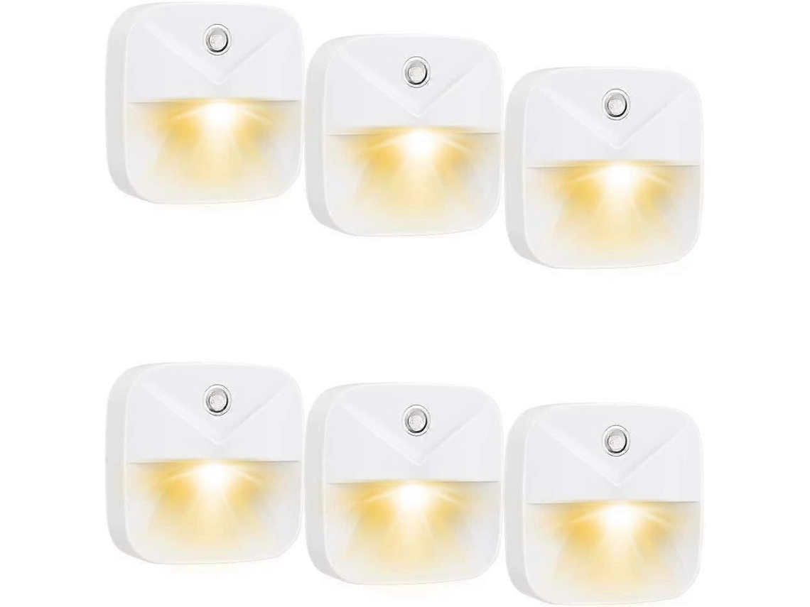 Luz nocturna infantil con sensor, 6 piezas, LED inteligente, luz cálida Rosewell