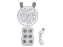 Soporte de escritorio USB blanco para teléfono móvil