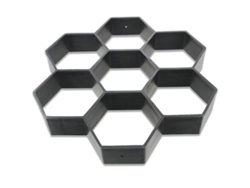 2026-molde Hexagonal Reutilizable Para Pavimentos De Concreto 30x30cm Para Acera Patio Jardín Camino