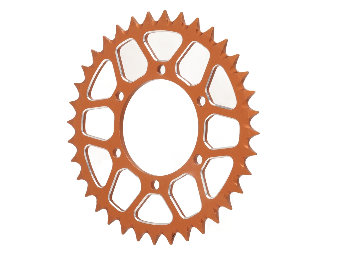 Polea Trasera De Aleación De Aluminio Rc 36t Para Motocicleta Eléctrica Losi 1/4 Promoto Mx Naranja