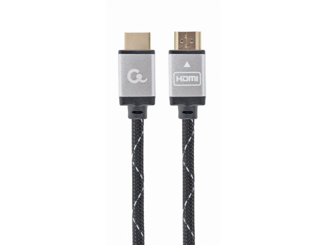 Cable Trenzado Hdmi 2.0 4K 60Hz GEMBIRD Select Plus Series Con Ethernet 5M Negro