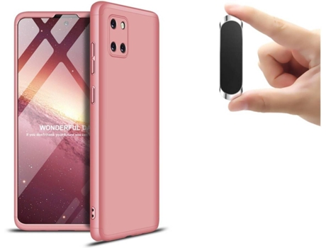 Carcasa y Soporte Samsung Note 10 lite Slim armor 360º Rosa
