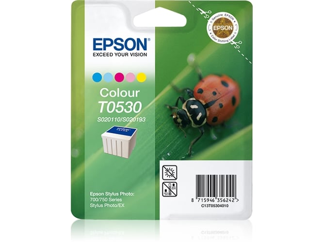Cartucho de Tinta Original EPSON C13T05304010 T0530 Color - para IP 100, Stylus Photo 700, 710, 720, 750, EX, EX2, EX3
