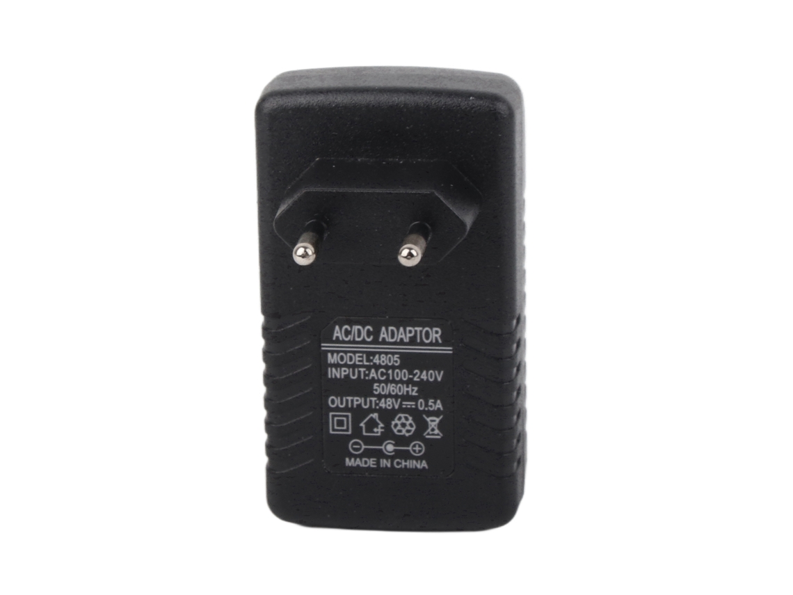 Injetor Poe De Parede 48v 0.5a Adaptador Ethernet Para Telefone Ip/câmera Fonte De Alimentação