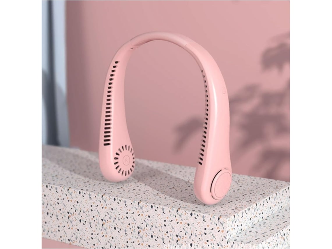 Ventilador De Cuello Portátil Ventilador Recargable Tres Velocidades Portátil Silencioso
