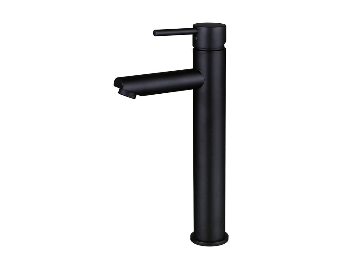 Grifo De Lavabo Alto 20 En Latón Negro, Colección Céphise