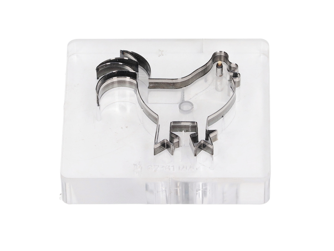 Troquel De Corte De Acero Aleado Con Forma De Pollo Para Bricolaje, Troquel De Perforación Y Corte De Precisión De 67x61 Mm