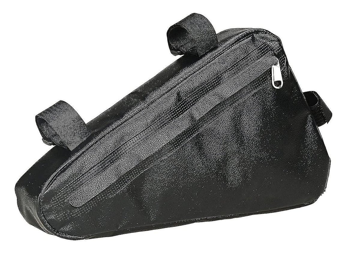 Bolsa impermeable para manillar de bicicleta, 1,5 l, ajustable, triangular, color negro, SAISIYIKY