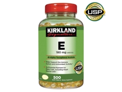 KIRKLAND SIGNATURE Vitamina E 180 mg 400 UI 500 cápsulas blandas