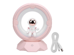 2026-lámpara De Noche Niños Hombre Espacial Silicona 3 Temperaturas Usb Recargable Led Mesa Noche Dormitorio Rosa