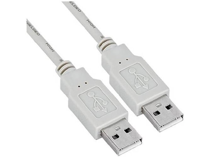 Cable USB NILOX USB A/USB A 1.8 m Macho/Macho Gris