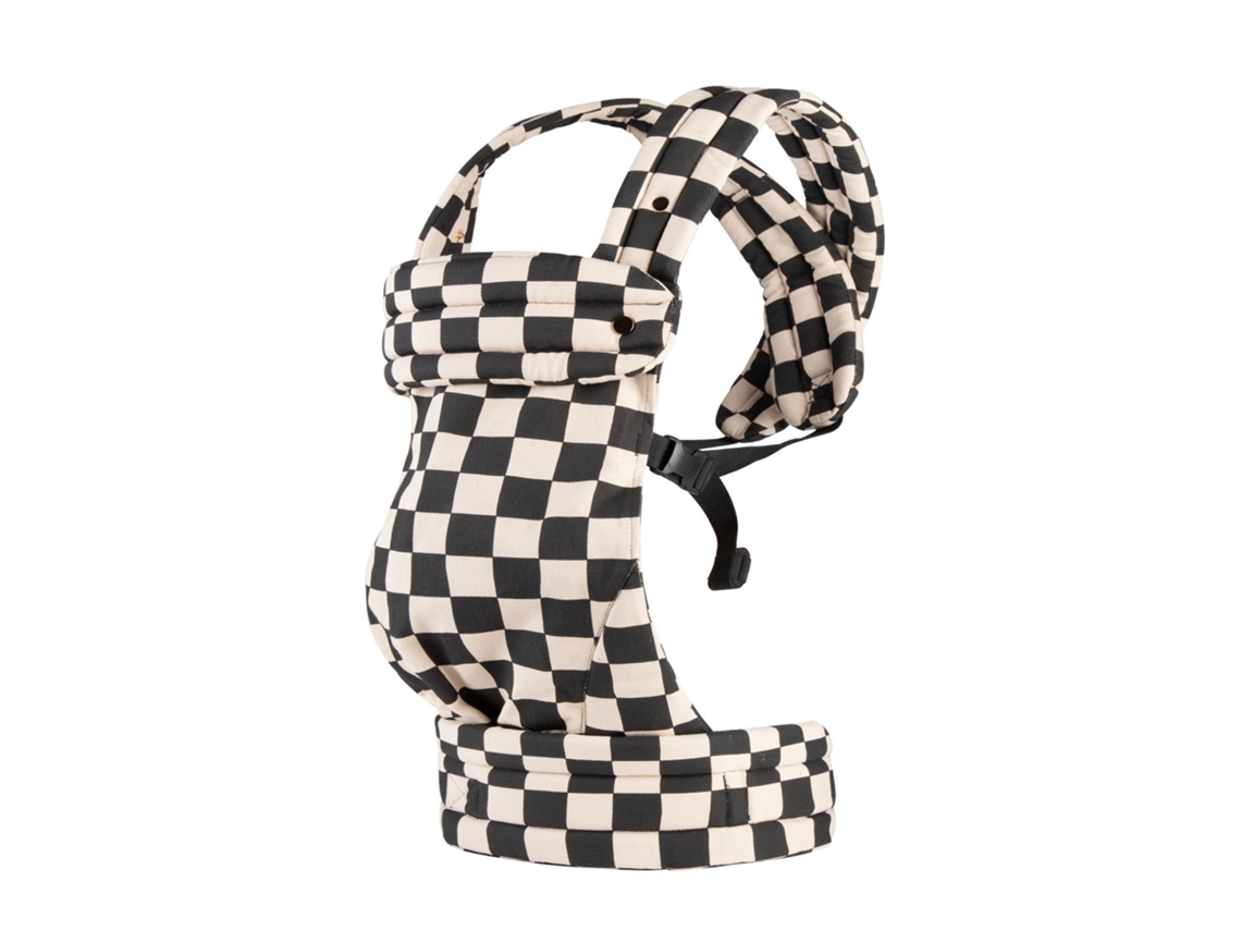 Portabebés Czhhmart, Versátil Para Todas Las Estaciones, Un Artículo De Moda Para Bebés De 4 A 18 Meses. Estampado A Cuadros Blancos Y Negros.