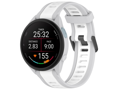 Pulseira de silicone de 18 mm para Garmin Forerunner 165/Venu 3S/Huawei Watch GT4 41mm Blanco