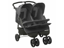 Silla gemelar VIDAXL Antracita