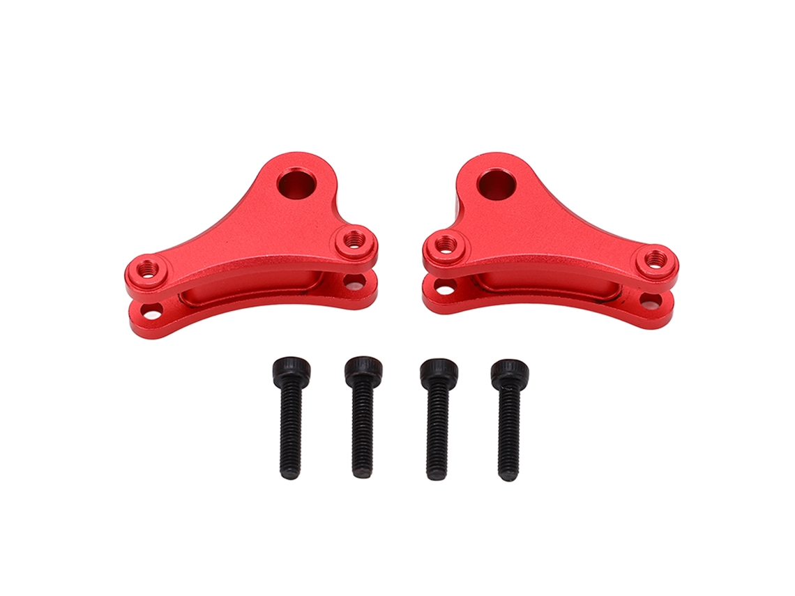 Par De Brazos De Suspensión Delanteros De Aleación De Aluminio Para Coche Rc 1/16 Traxxas E Revo Vxl Slash 4wd Summit Upgrade Parts - Rojo