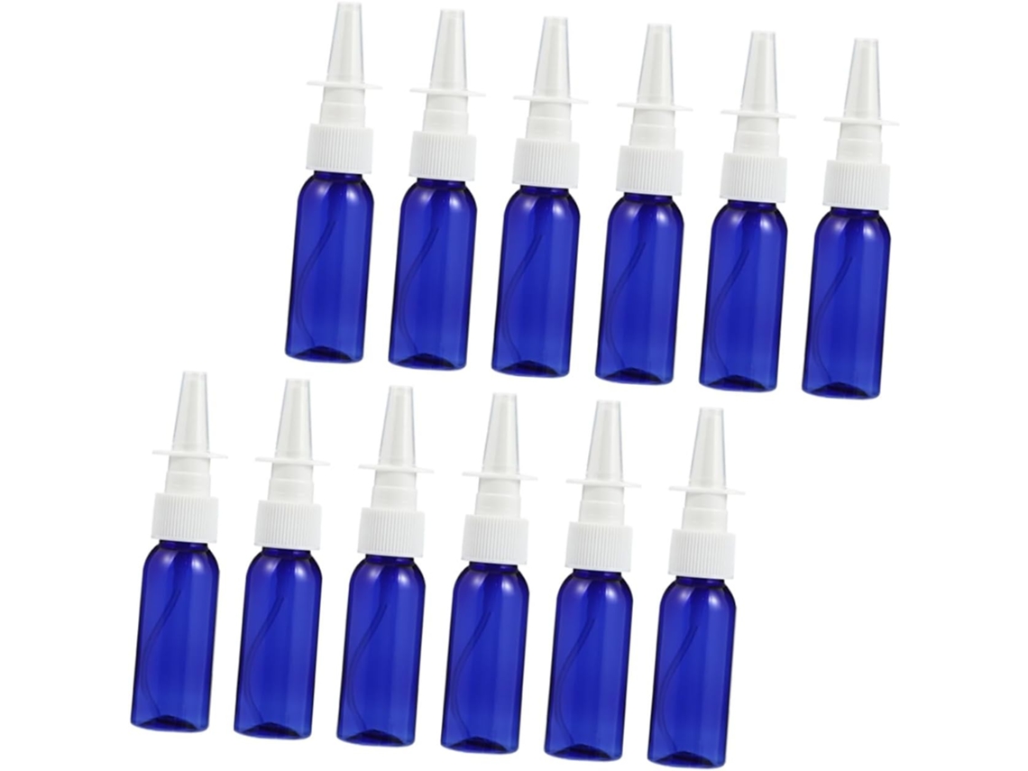 Juego De 12 Botellas Pulverizadoras De Boquilla Larga Para Aerosol Nasal (vacías Y Recargables).