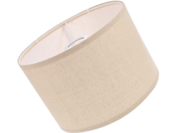 Lámpara De Mesita De Noche De Lino, E27 Cm, Ligera, Color Beige.