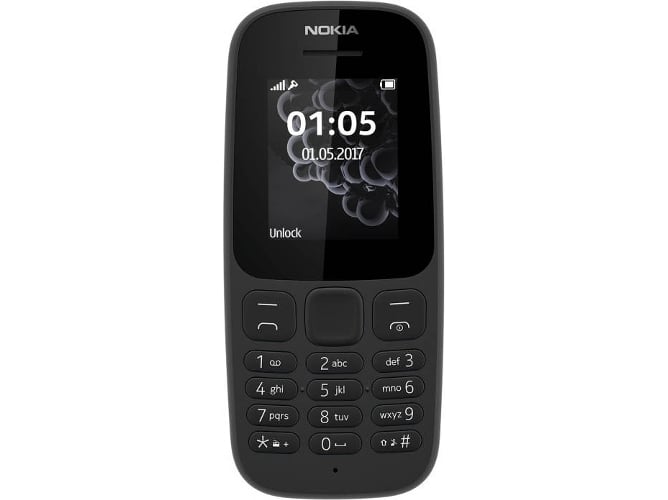 Teléfono móvil NOKIA 105 (1.8'' - 2G - negro)