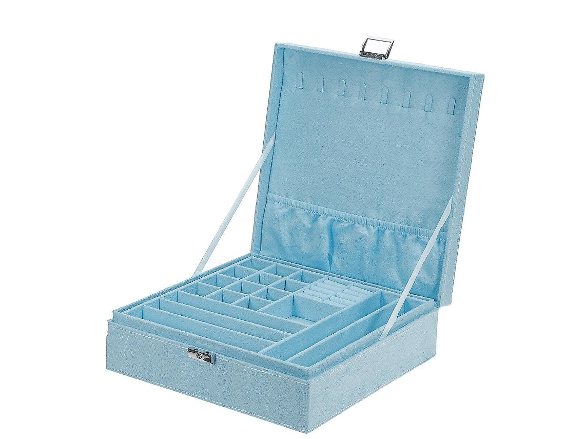 Caja de música dulce, joyero, caja de música con cajón y botón giratorio, caja de música de bailarina, joyero musical Hengjian (blanco)
