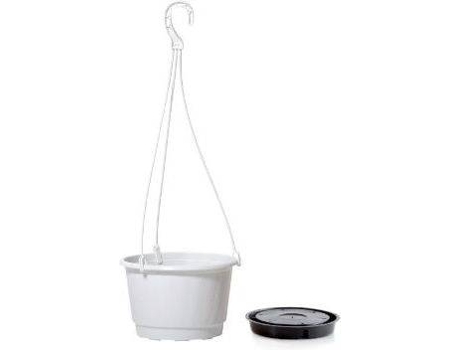 Maceta PROSPERPLAST para Pendurar Pro (Blanco - 21 x 21 x 13.5 cm)