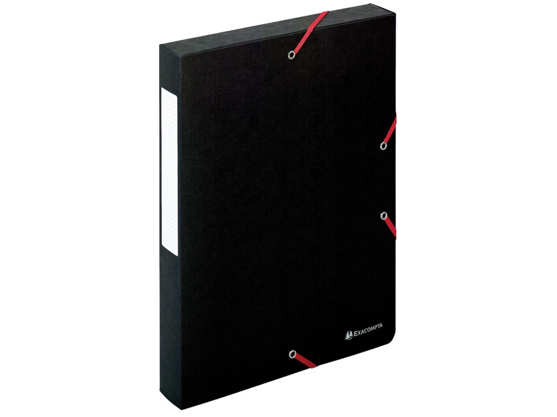 Caja de Archivo EXACOMPTA Exabox Scotten Negro (A4 - 40 mm - 350 Hojas)