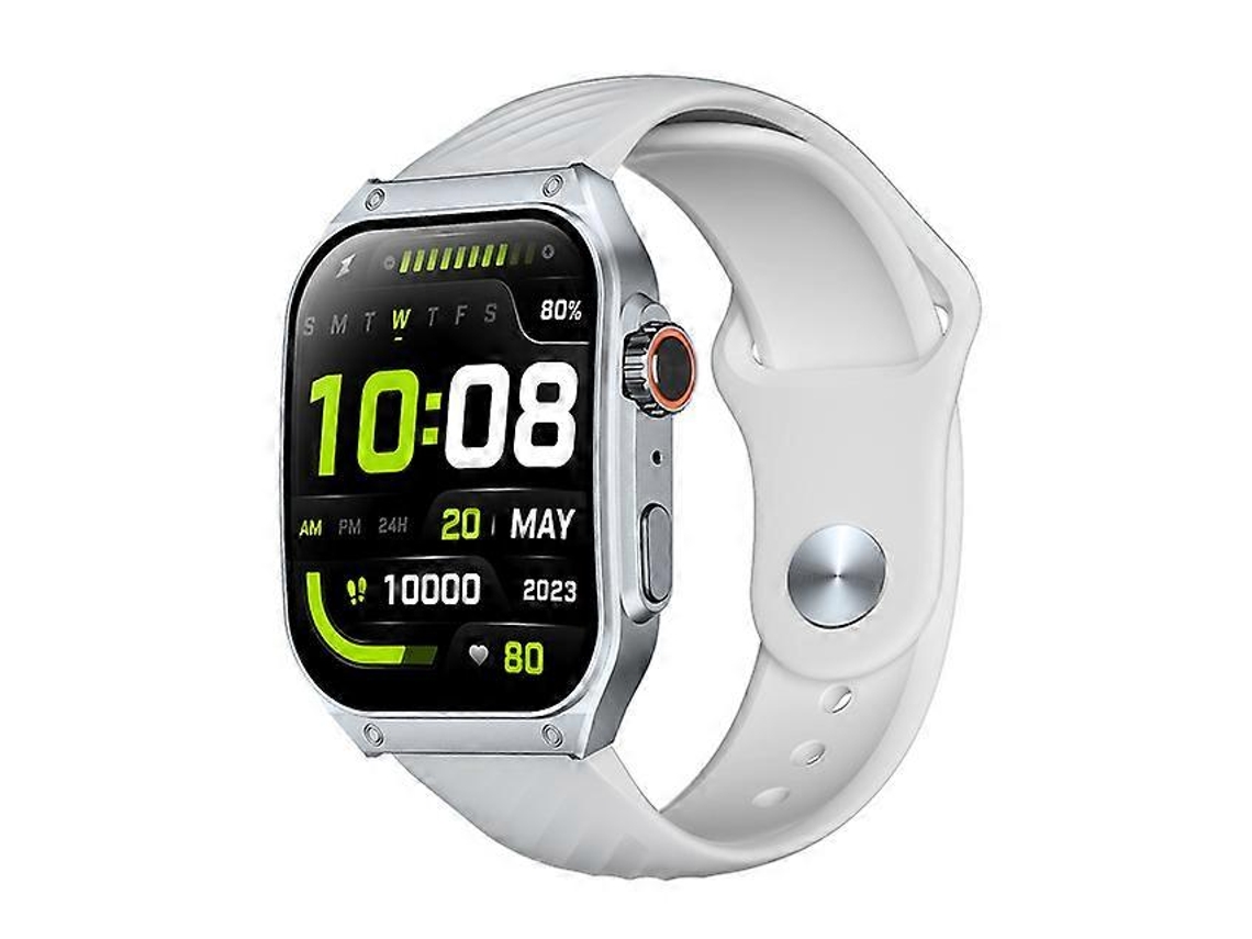 Reloj inteligente S8 con pantalla curva de 1,96", Bluetooth, llamadas telefónicas y asistente de voz con IA, ideal para adultos y bicicletas eléctricas.