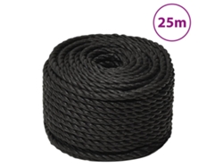 Cuerda VIDAXL Negro Polipropileno