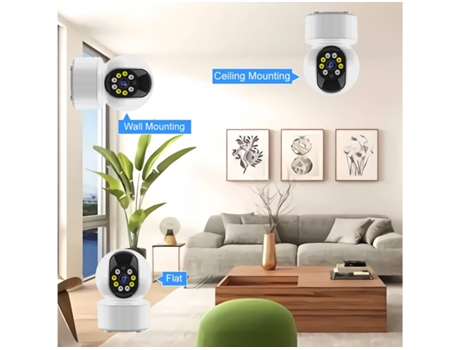 Intercomunicador para Bebé YDCY Y18 360° Wifi 1080P Blanco