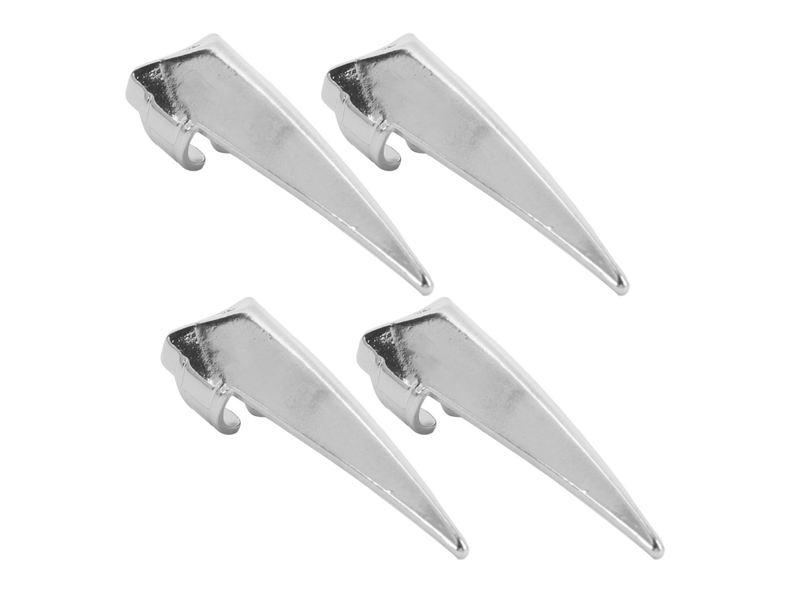 4 Piezas Herramientas De Separación Y Trenzado De Cabello En Plata Para Dedos