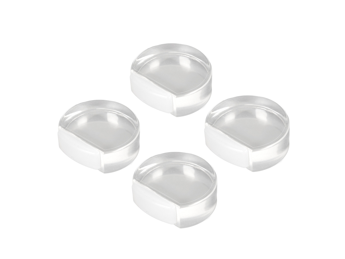 4 Pestillos De Puerta De Acrílico Suave Transparente Para Dormitorio, Oficina, Hotel.