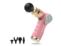 Mini Pistola De Fascia (rosa), Masajeador Muscular Con Pantalla Lcd Pequeña
