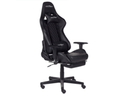Silla de juego BELIANI Victory de Piel sintética Negro 55x60x132