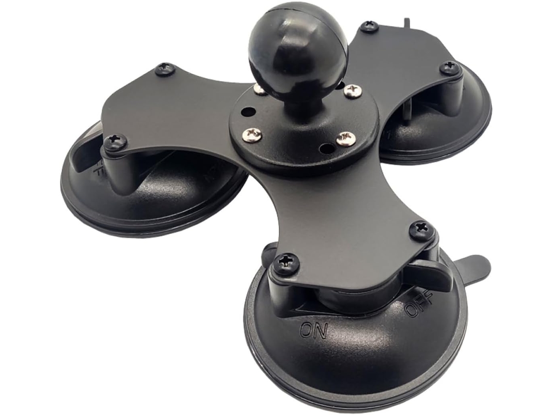 Soporte De Ventosa Triple Con Bloqueo Para Parabrisas De 1,5 Pulgadas, Accesorio