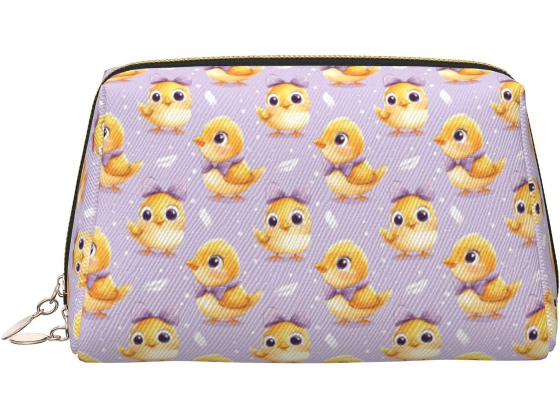 Neceser De Viaje Cuero Organizador Para Mujer Diseño Estampado Vacaciones
