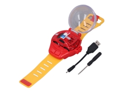 Mini coche teledirigido con reloj USB, rojo