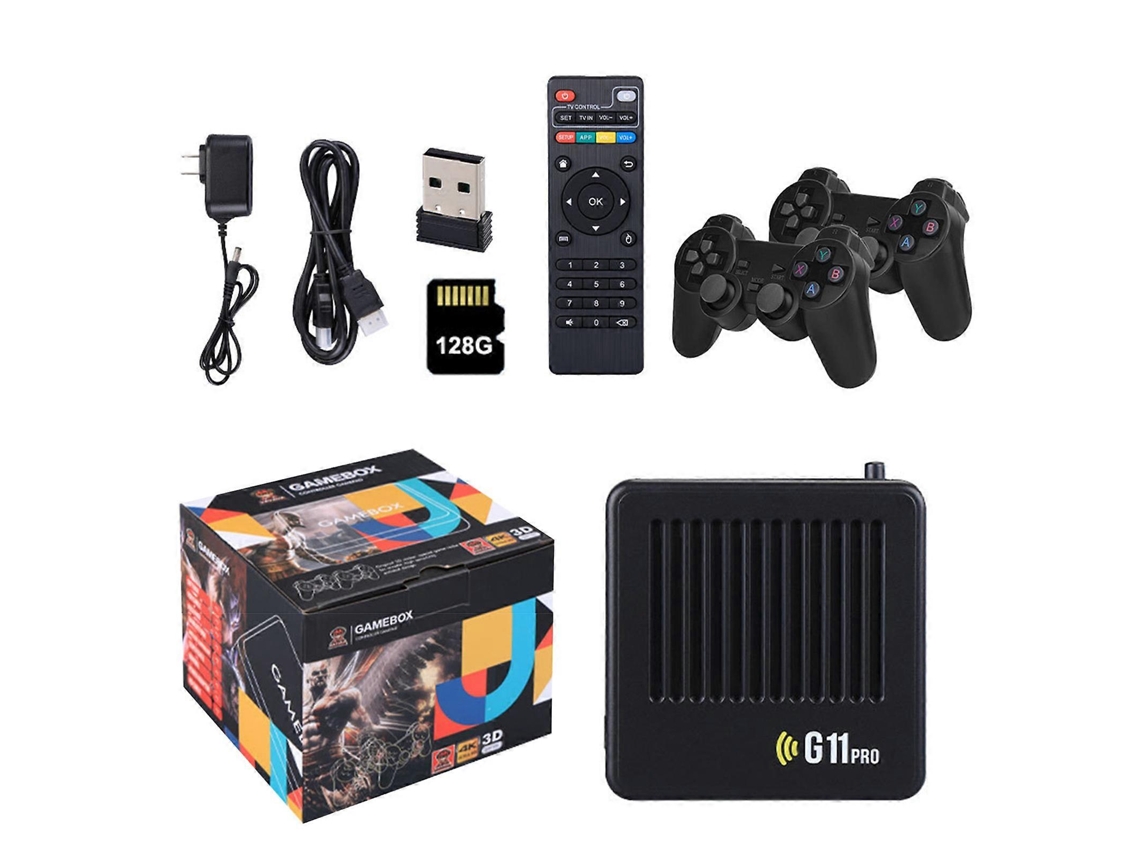 G11 Pro Game Box 4k Hd Tv Game Stick Video Game Console Built In 40000 Retro Games Portable Game Player Wireless Gamepad