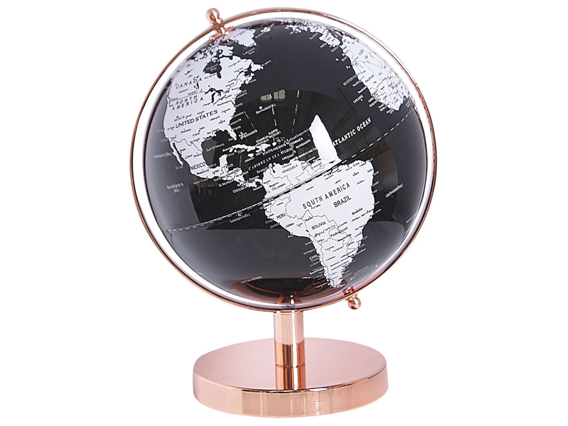 Elemento decorativo de globo terráqueo BELIANI Cabot de Material sintético Rosa dorado 22x22x28