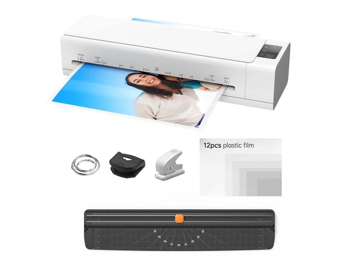 Laminadora Multifuncional A3 6 En 1 (caliente/frío) Con Cortador Y Accesorios Para Oficina Y Hogar.