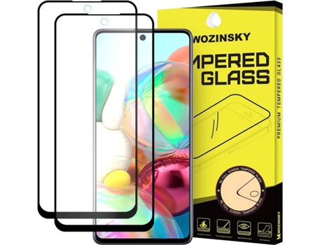 Protector de Pantalla Samsung Galaxy A71 LMOBILE Wozinsky 2X Negro
