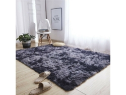 Rosa Púrpura Alfombras Felpa Tie-dye Multicolor 160x200cm Antideslizantes Piel Sintética Gran Absorción Agua