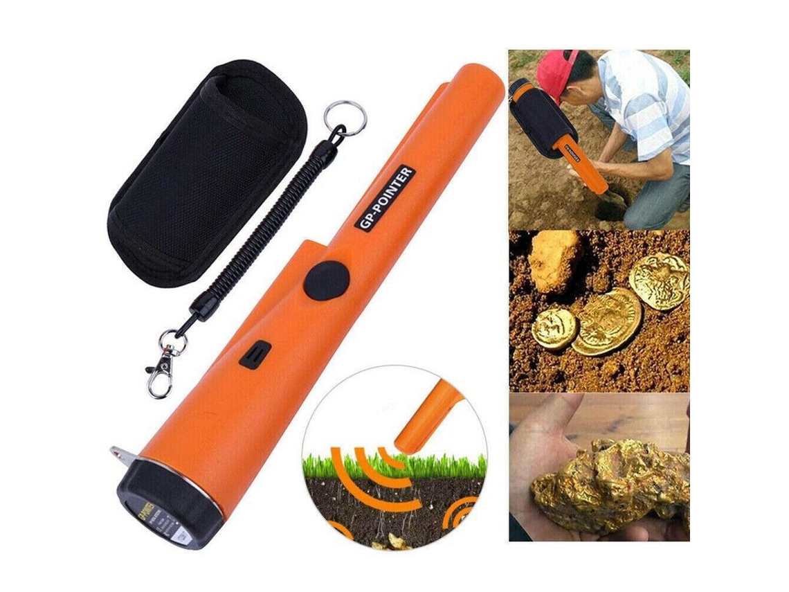 Detector De Metales Portátil E Impermeable Con Sonda Para La Búsqueda De Oro Arb
