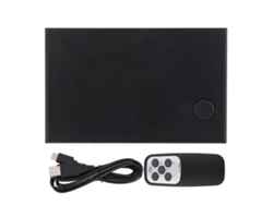 Interfaz Multimedia Hd De 18 Gbps 2.0, Conmutador 5x1, Selector De 5 Entradas Y 1 Salida Con Control Remoto Y Cable De