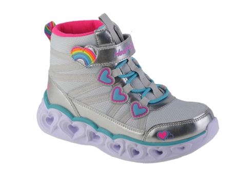 Botas de Niña SKECHERS Sweetheart Lights Sweet Styling Malla Plateado (32)
