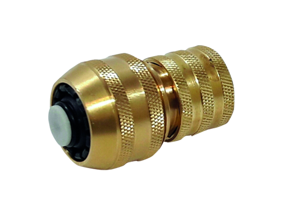Conector rápido metálico Aqua-Stop - 19 mm