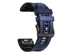 Pulseira Em Pele De Silicone Para Garmin Fenix ​​​​8ª Geração 51mm/7/6/5/93526mm) Azul Escuro Hexinyigjly