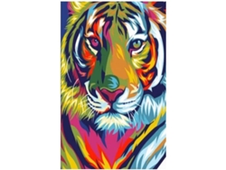 Toalla De Playa Microfibra Pintura Tigre
