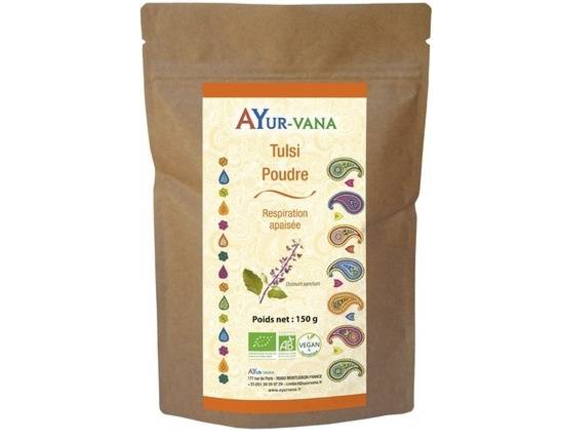 Complemento Alimentar AYUR-VANA Tulsi Orgânico (150 g de pó)