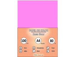 80Gr A4 Pink Flow 100 Hojas